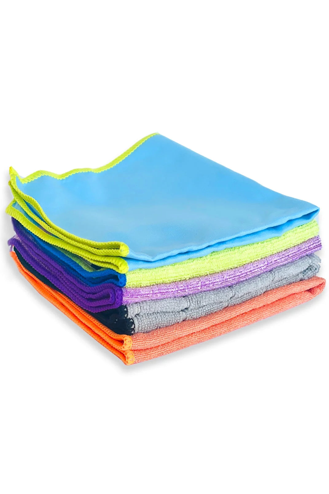 Bright Box Microfiber Household Cleaning Wipes, 5 Count, Multicolor