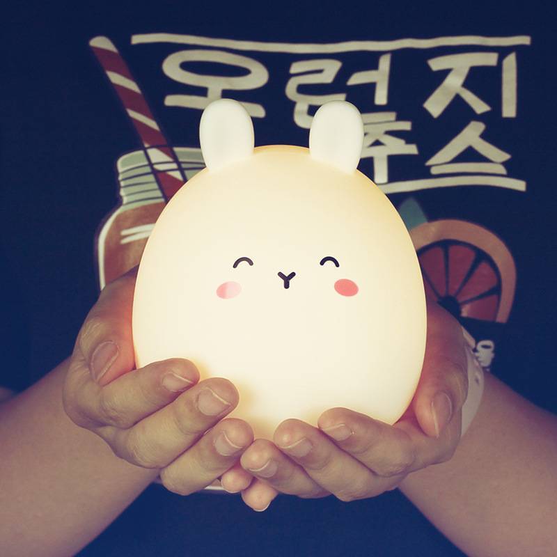 Devogue Silicone Cute Rabbit Rechargeable Night Light Devogue