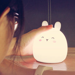 Devogue Silicone Cute Rabbit Rechargeable Night Light Devogue