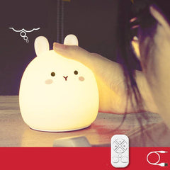 Devogue Silicone Cute Rabbit Rechargeable Night Light Devogue