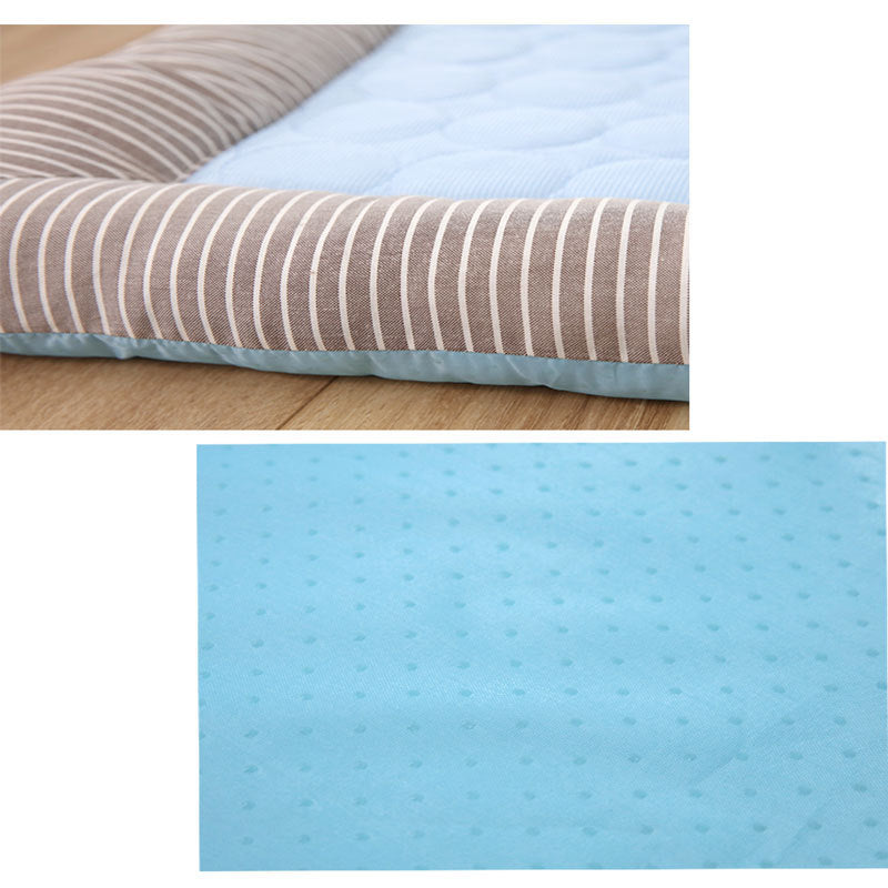 Pet Cooling Pad Bed For Dogs Cats Puppy Kitten Cool Mat Pet Blanket Ice Silk Material Soft For Summer Sleeping  Blue Breathable Devogue