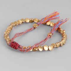 Handmade Tibetan Buddhist Bracelets On Hand Braided Copper Beads Lucky Rope Bracelet & Bangles For Women Men Devogue