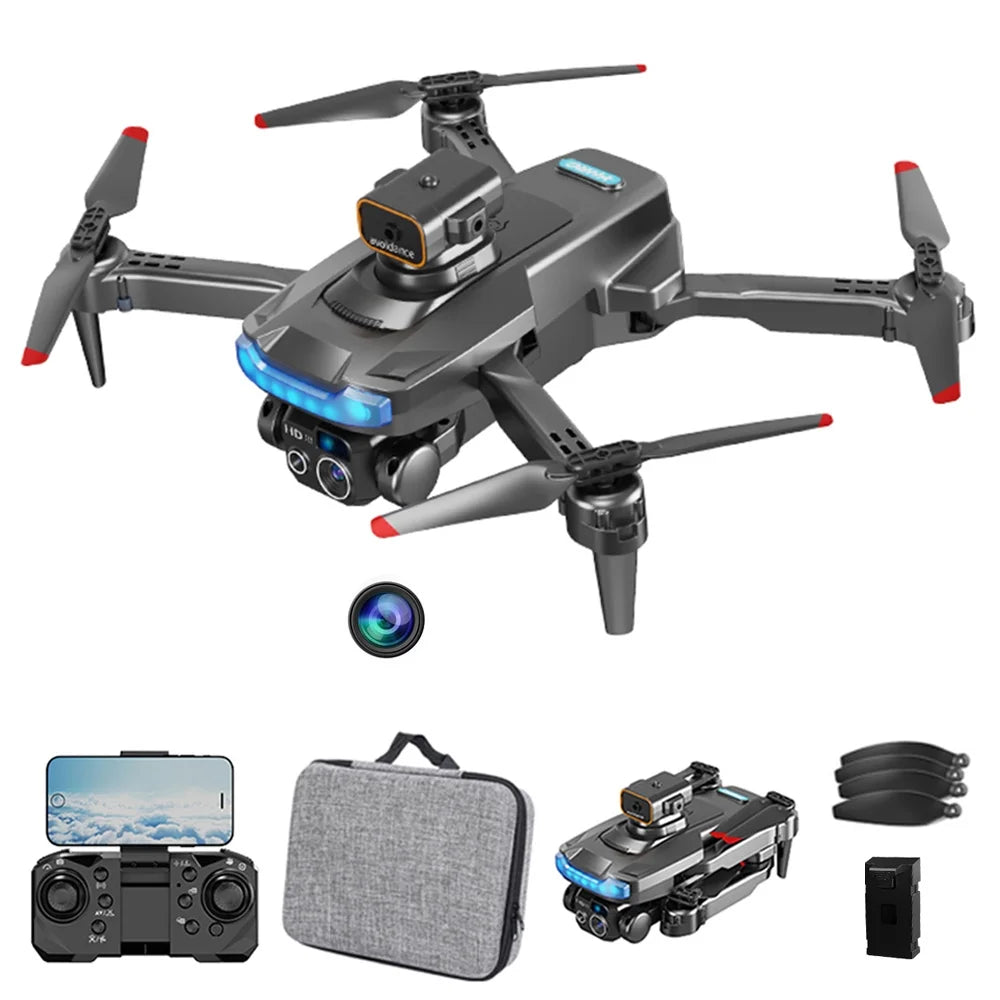 Mini Drone with Camera for Adults Kids, 1080P HD FPV Foldable Drone with 90° Adjustable Lens, Obstacle Avoidance, Follow Me, Altitude Hold, Trajectory Flight, RC Quadcopter for Beginners