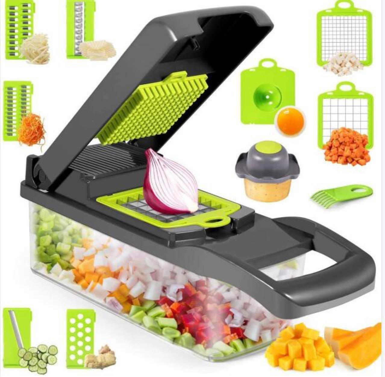 12 In 1 Manual Vegetable Chopper Kitchen Gadgets Food Chopper Onion Cutter Vegetable Slicer Devogue