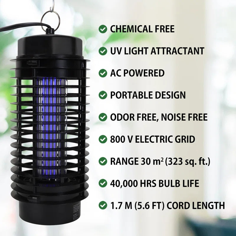 Bite Shield Electronic Flying Insect Killer, AC Powered, Black