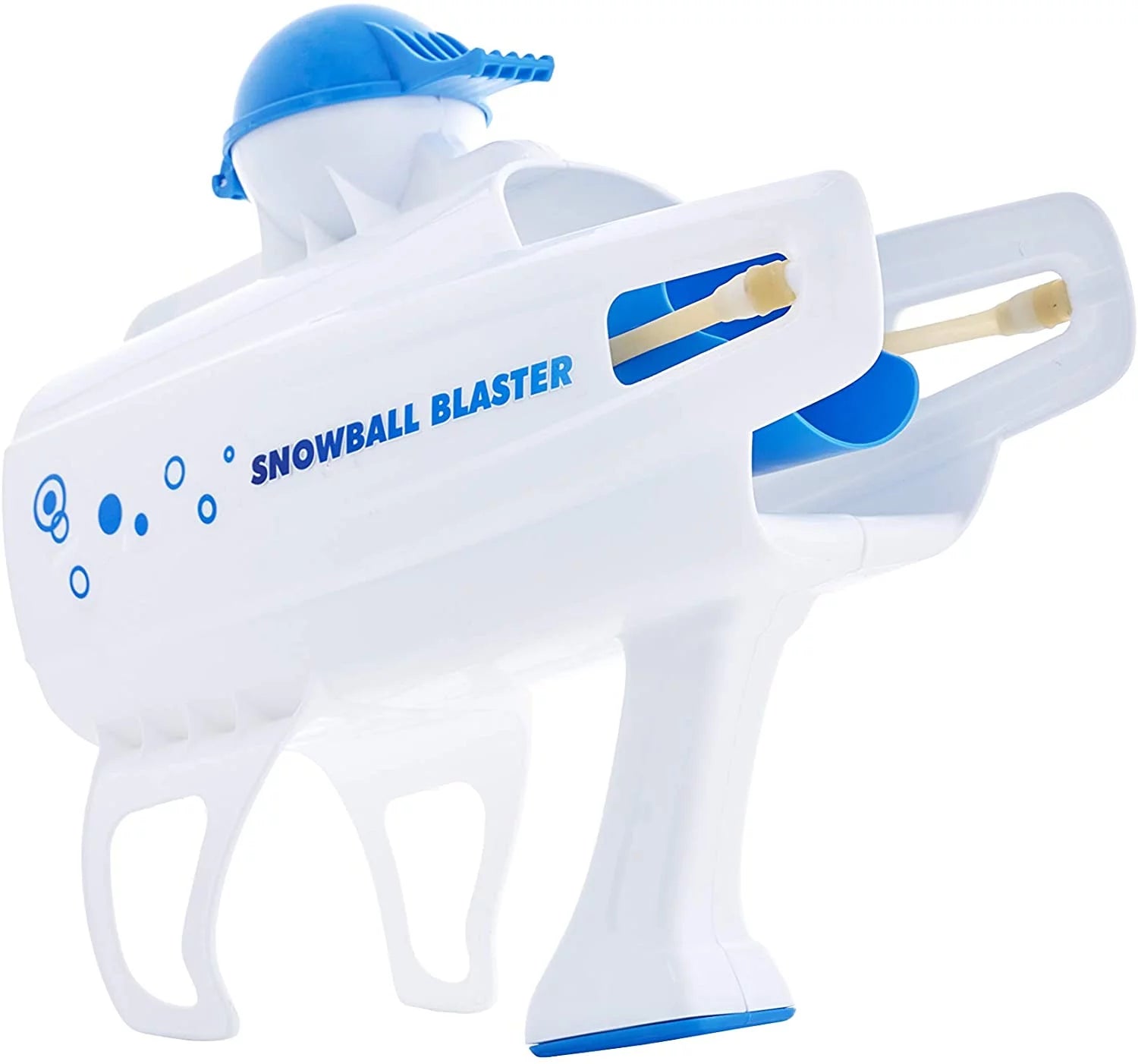 Snowball Blaster with a Snowball Maker to Shape Snow into Launcher-Ready Balls (Blue)