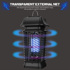 Advanced Electric Bug Zapper - High-Voltage Blue Violet Light for Powerful Insect Control, Durable and Economical Design