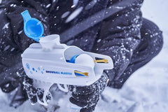 Snowball Blaster with a Snowball Maker to Shape Snow into Launcher-Ready Balls (Blue)