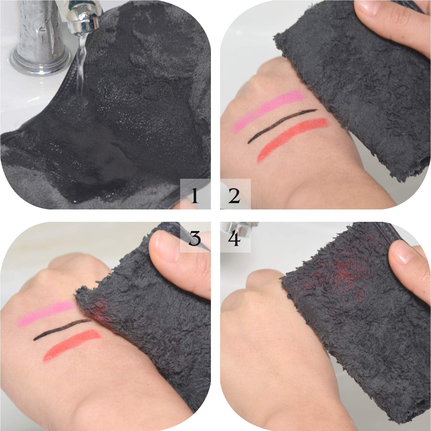 Microfiber Facial Cloths Fast Drying Washcloth 8Inch X 15.7Inch Absorbent Face Wash Cloth Soft Makeup Remover Cloths