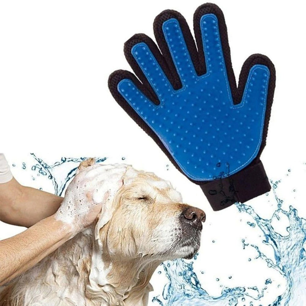 Cat Grooming Glove For Cats Wool Glove Pet Hair Deshedding Brush Comb Glove For Pet Dog Cleaning Massage Glove For Animal Sale Devogue