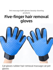 Cat Grooming Glove For Cats Wool Glove Pet Hair Deshedding Brush Comb Glove For Pet Dog Cleaning Massage Glove For Animal Sale Devogue