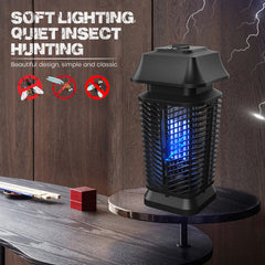 Devogue Electric Bug Zapper - Electric Blue Violet Attract Insect Light - Modern Stylish Mosquito Killer - Fly Mosquito Control Bug Zapper for Home and Kitchen & Outdoor (Black)