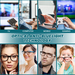 Devogue Blue Light Glasses - UV Rays Blocking Anti Eyestrain Motion Sickness Glasses for Women & Mens - Computer Glasses