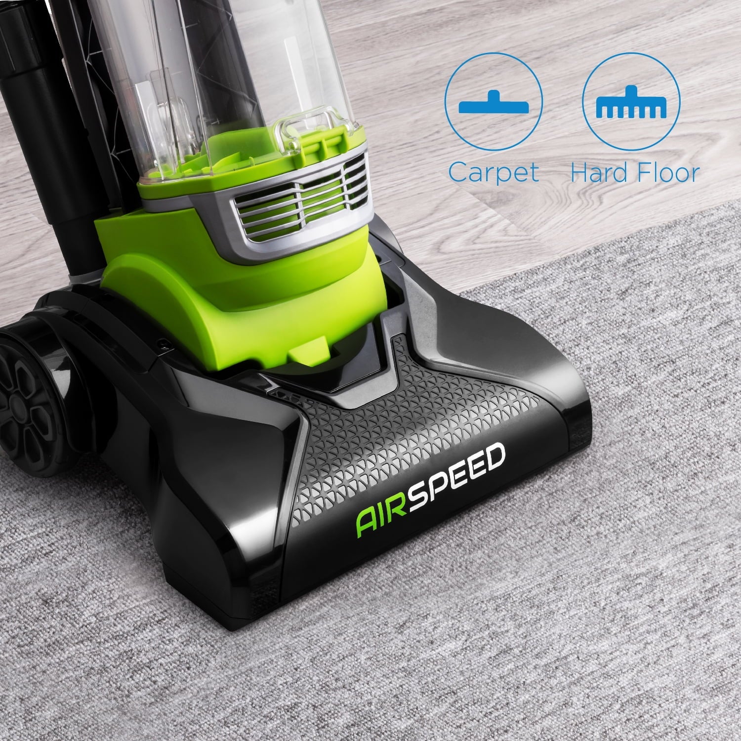 Airspeed Upright Carpet Vacuum Cleaner, NEU100, Green & Black, New