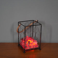 LED Flame Light Home Christmas Halloween Simulated Charcoal Fireplace Lamp Devogue