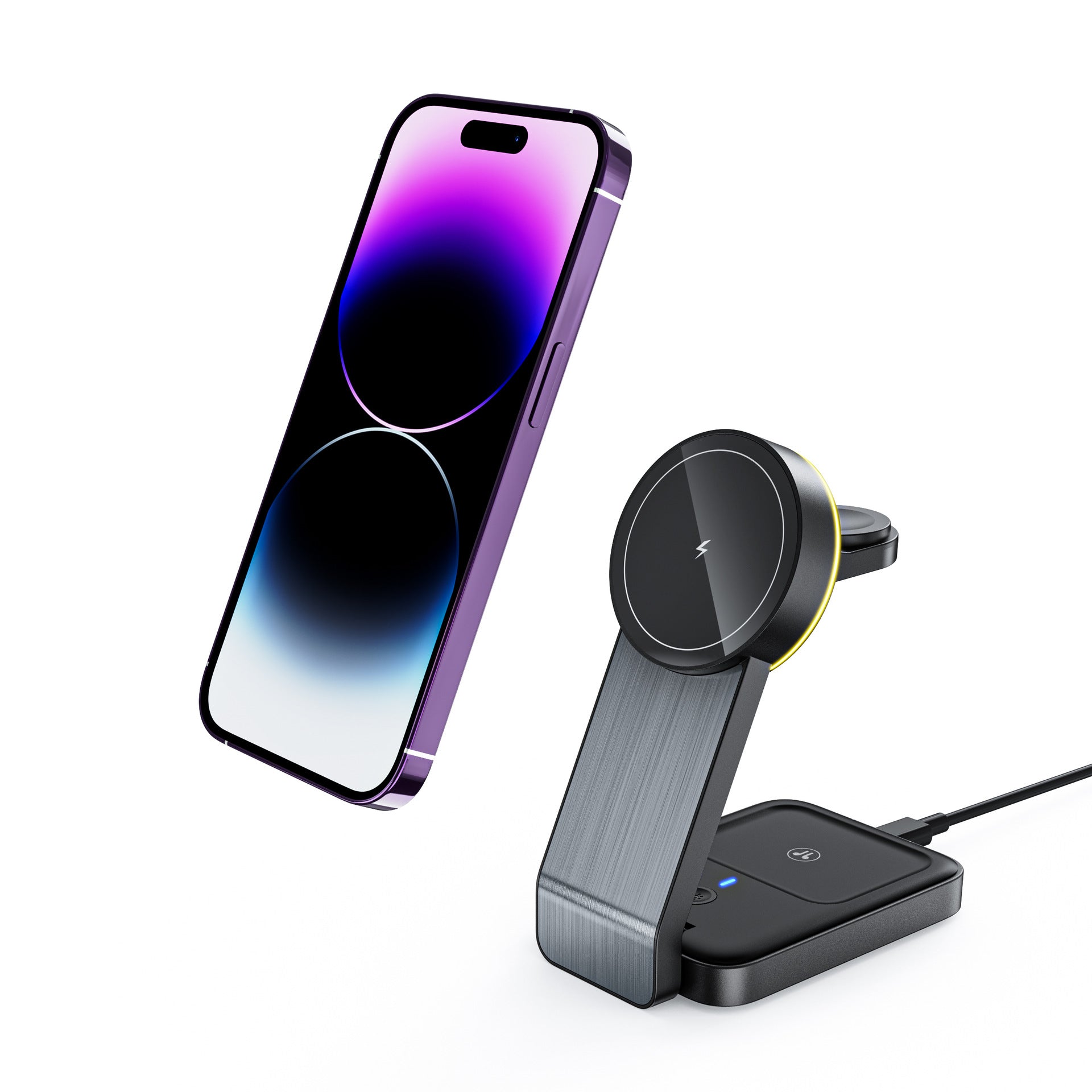 Foldable Portable Three-in-one Wireless Charger Devogue