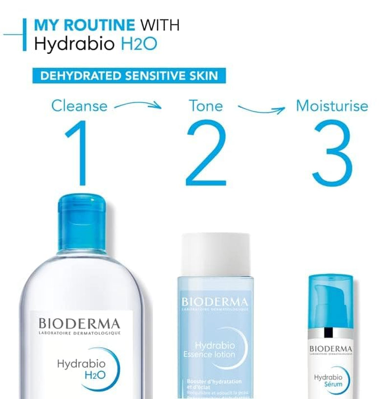 - Hydrabio H2O Micellar Water - Face Cleanser and Makeup Remover - Micellar Cleansing Water for Dehydrated Sensitive Skin