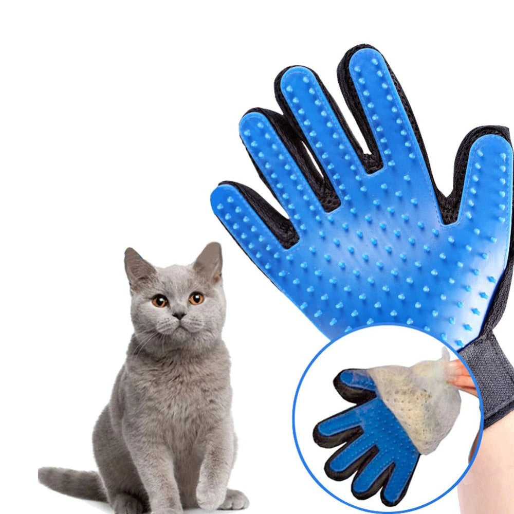 Cat Grooming Glove For Cats Wool Glove Pet Hair Deshedding Brush Comb Glove For Pet Dog Cleaning Massage Glove For Animal Sale Devogue