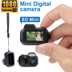 Retro Mini Camera With Screen Indoor Home Outdoor 1080p HD Portable Very Small Camera Video Support Holiday Gifts Devogue