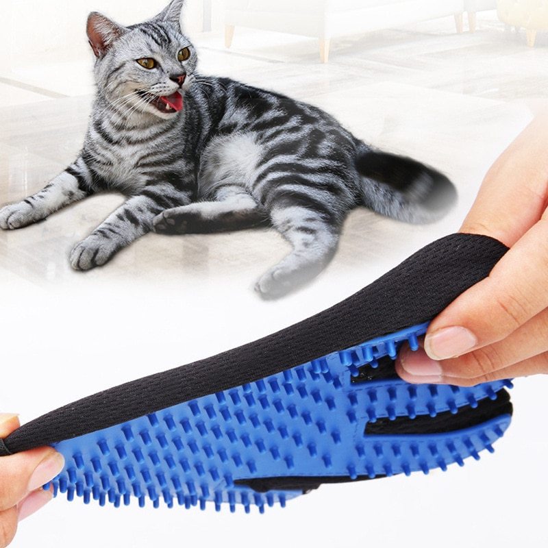 Cat Grooming Glove For Cats Wool Glove Pet Hair Deshedding Brush Comb Glove For Pet Dog Cleaning Massage Glove For Animal Sale Devogue